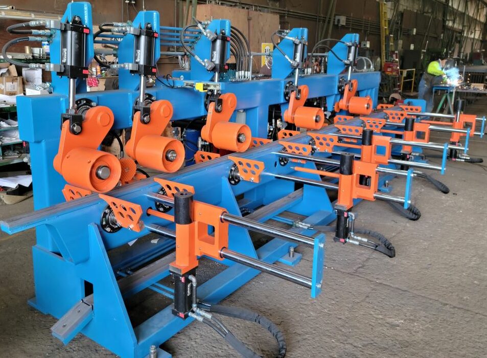 G Machine Company cant positioning table at JD Rinaldi Fabricators manufacturing facility.